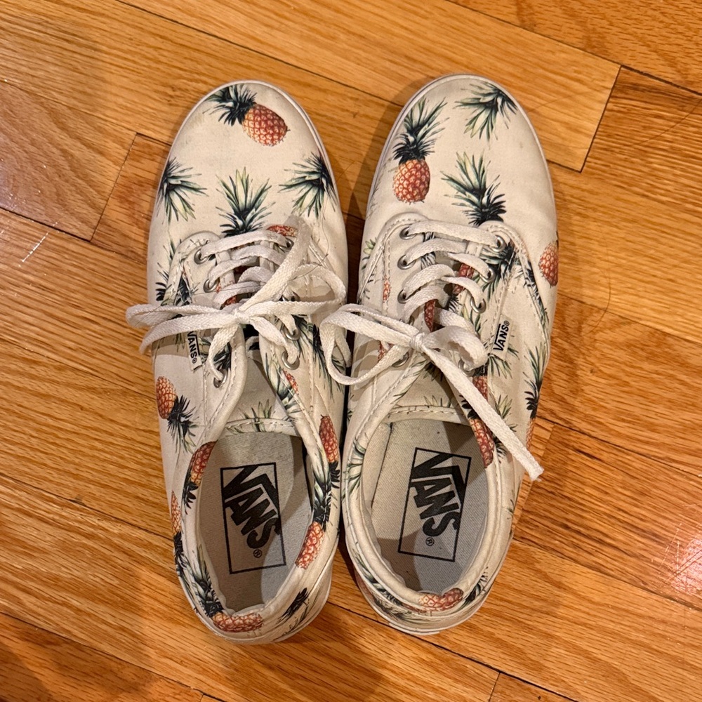 Vans Pineapple Print Sneakers - Cream